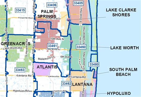 lake worth zip code map.